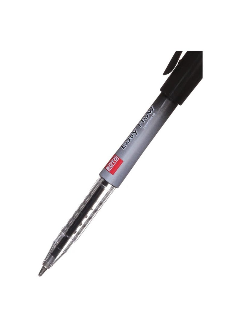 Generic Roto Easy Flow Ballpoint Pen 1.0 mm, Set of 12 - Black  - Image 3