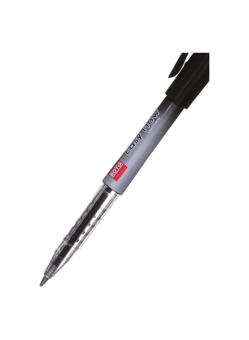 ROTO Black Pen EASYFLOW – Smooth Writing Ballpoint 1.0 mm - Image 2