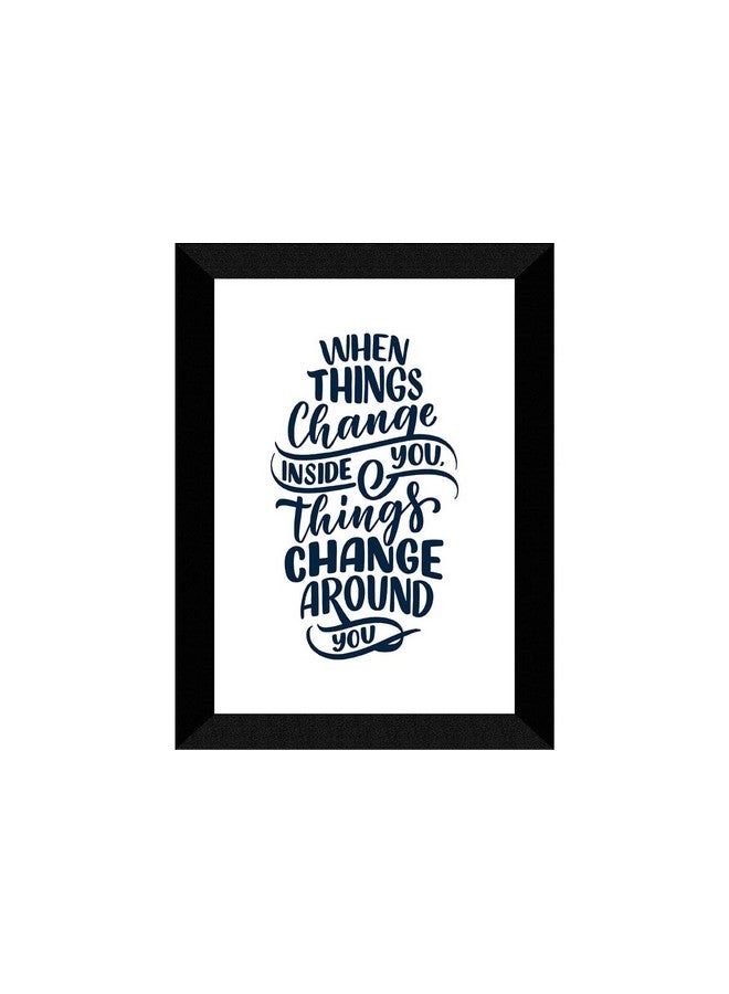 SAF paintings Motivational Quotes Black frame painting for Wall Decoration,Home and Office OL-SANFK33467A - Image 1