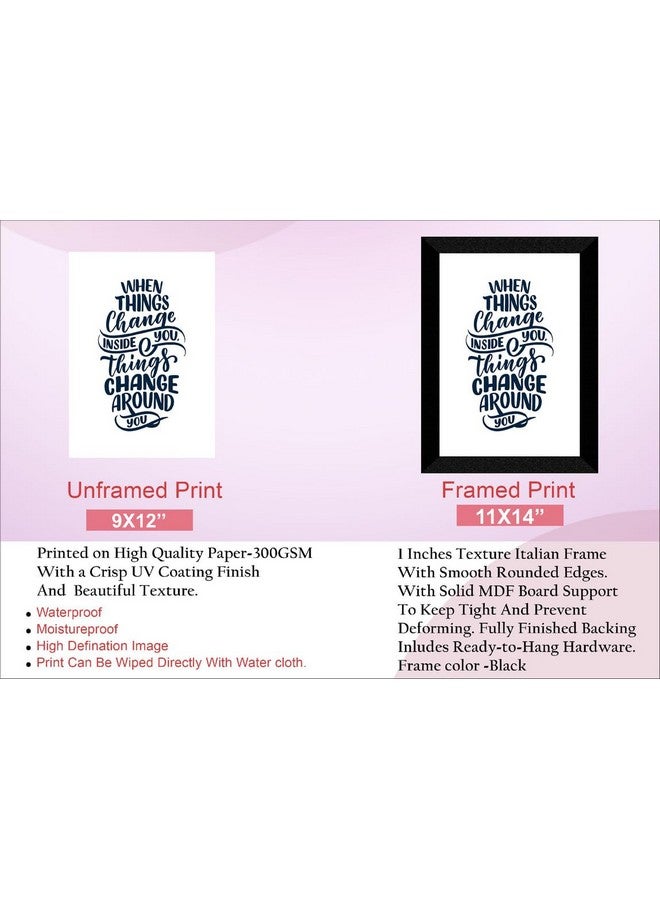 SAF paintings Motivational Quotes Black frame painting for Wall Decoration,Home and Office OL-SANFK33467A - Image 2