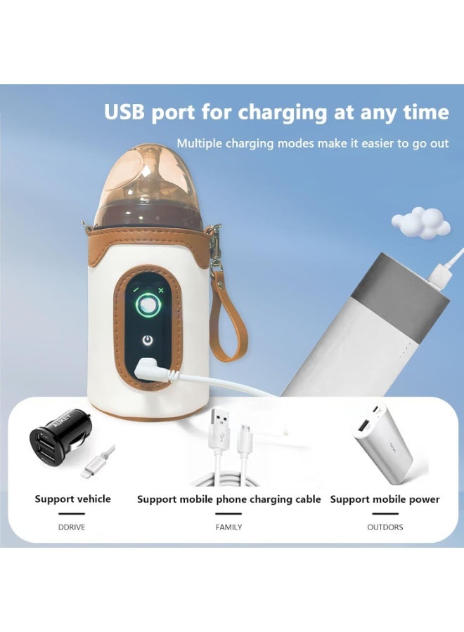 غوغا حقيبة تسخين زجاجات الرضاعة المحمولة - جهاز تسخين الرضاعه المتطور مع شاشة رقمية و 26 مستوى لضبط الحرارة - Image 4