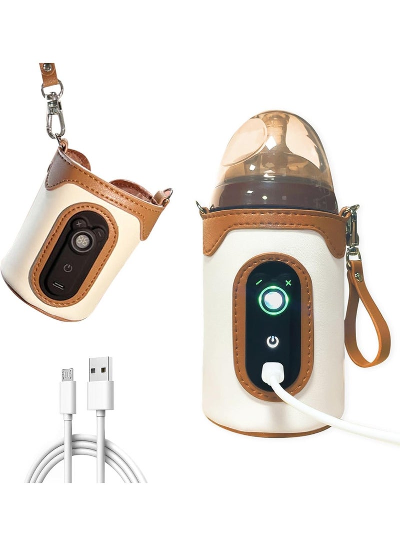 غوغا حقيبة تسخين زجاجات الرضاعة المحمولة - جهاز تسخين الرضاعه المتطور مع شاشة رقمية و 26 مستوى لضبط الحرارة - Image 1