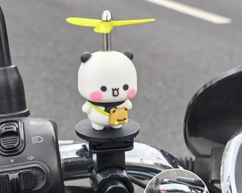 Yierbubu Helmet Car Decoration Piece for Road Bikes, Electric Motorcycles, and Electric Vehicles, Small Accessory Hanging Ornament - Image 1