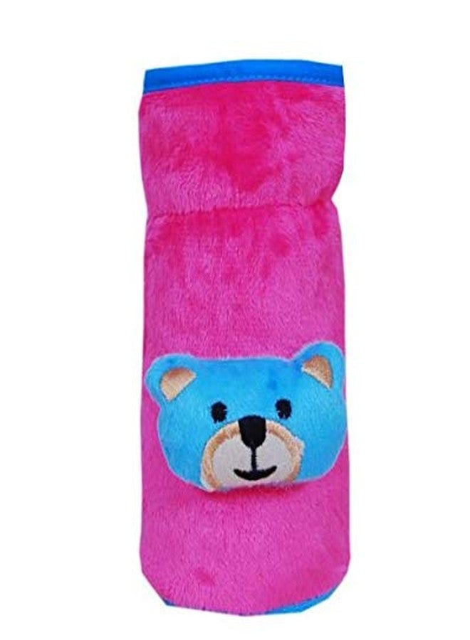 Alya The Cheeky Kidzz Baby Stretchable Soft Velvet Plush Attractive Overall Double Color Prints Baby Feeding Bottle Cover with Holding Strap Suitable for 150ml 220ml 240ml 250ml Feeding Bottles(Pack of 3) - Image 4