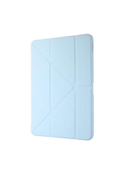 Suitable For IPad10.9 Protective Case Air6 Acrylic Pro11 Deformed Y-fold Protective Case With Pen Slot 2024-Color:white Ice-Applicable Model:iPad 10th 10.9 Inch 2022