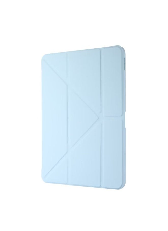 Suitable For IPad10.9 Protective Case Air6 Acrylic Pro11 Deformed Y-fold Protective Case With Pen Slot 2024-Color:white Ice-Applicable Model:iPad 10th 10.9 Inch 2022