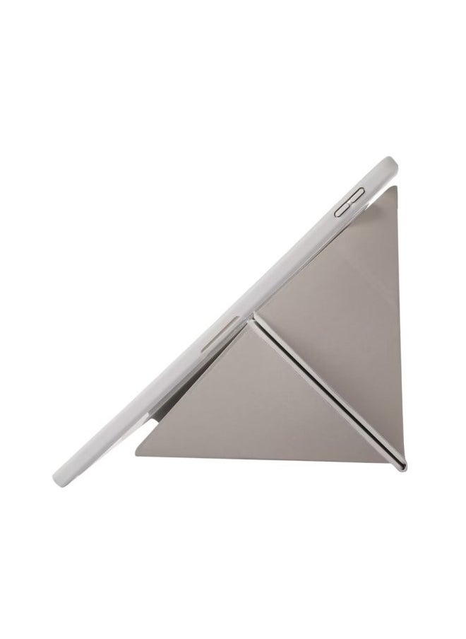 Suitable For IPad10.9 Protective Case Air6 Acrylic Pro11 Deformed Y-fold Protective Case With Pen Slot 2024-Color:white Ice-Applicable Model:iPad 10th 10.9 Inch 2022
