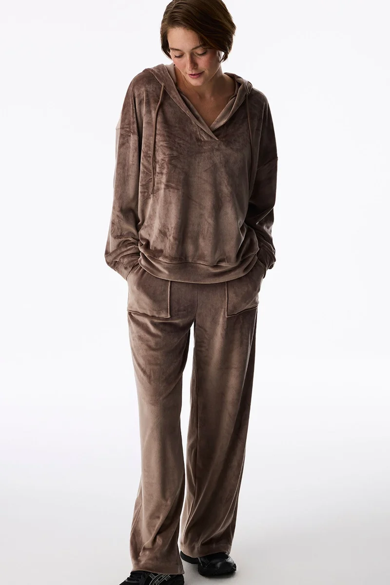 بنتي PENTI Soft Velvet Front Pocket Trousers