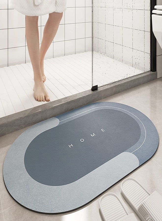 TAPUJI Floor Mat, Bath Mat , Doormat , Bathroom Carpet. Cushion Mat Super Absorbent Soft Carpet, Quick Dry Dirt Barrier for Home, Office 1pc 40x60cm Navy - Image 2