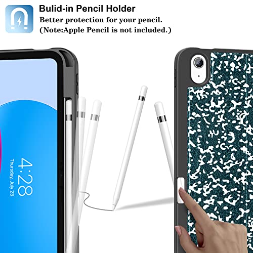 Supveco Case for ipad 10th Generation 10.9 Inch 2022 with Pencil Holder-[Multi Viewing Angles+Auto Wake/Sleep], Premium Folio Stand Case with Soft TPU Back Cover for iPad 10th Gen 2022-Teal - Image 3