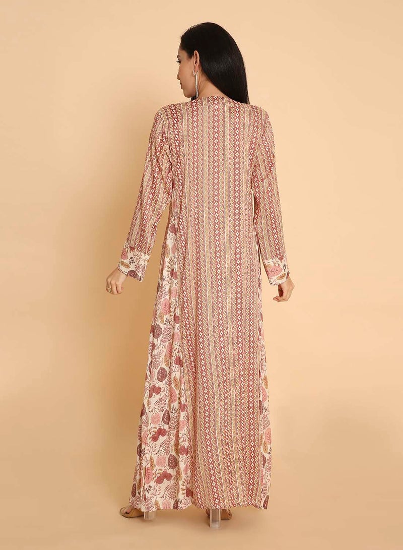 HANA & SARA unique long arabic kaftan jalabiya dress for womens - Image 2