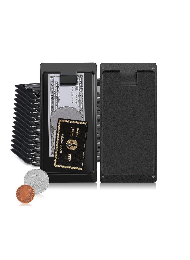 15 Pcs Check Presenters for Restaurants, Guest Check Card, Check Tip Trays, Perfect for Dining, Cash, Credit Cards, Bills, Hotels, and Waiters Tip Tray ( Black) - Image 1