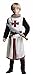 VZQI Kids Crusader Costume White Medieval Knight Tunic Boys Outfit Renaissance Roman Warrior Costume Halloween with Belts L - Image 2