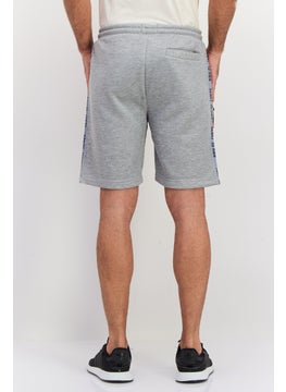 BRAVE SOUL Men Brand Logo Basic Short, Grey  - Image 3