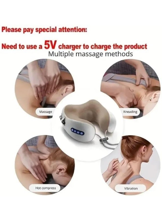 Wrap-Around Massage Pillow for Neck & Shoulders – Dual Mode Massager Belt with Heat, Speed & Direction Control for Full Body Relaxation - Image 5