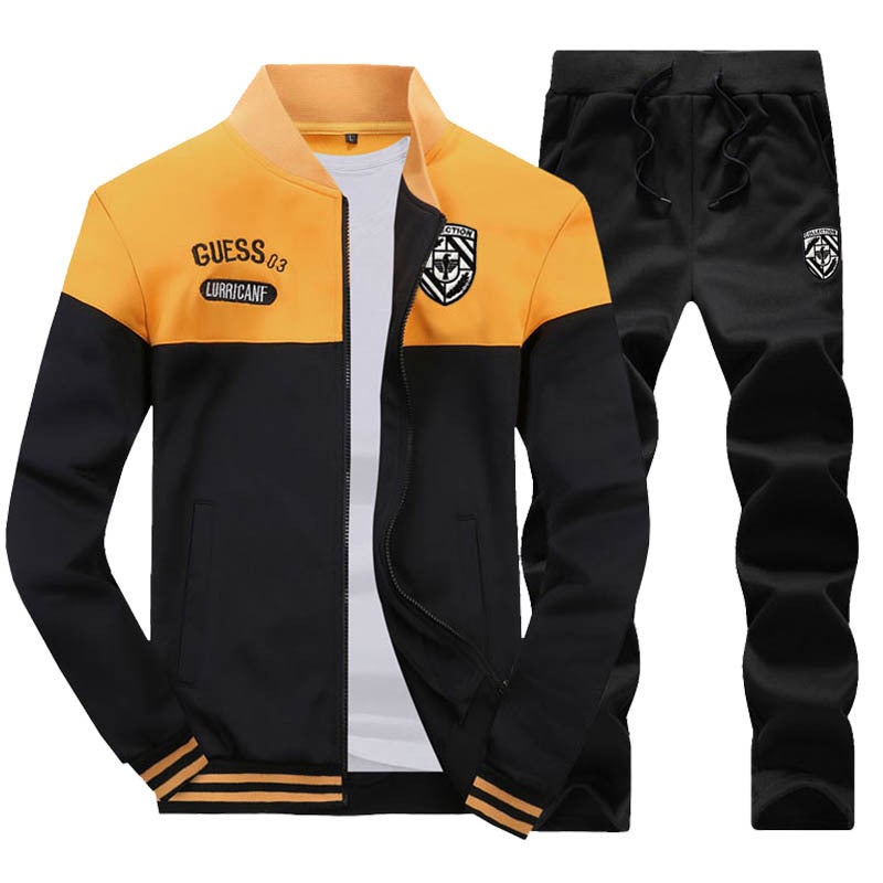 Sportswear Suit Men'S Fleece-Lined Thickened Casual Sweater 2021 New Fashion Coat [One-Piece Delivery]] - Image 5