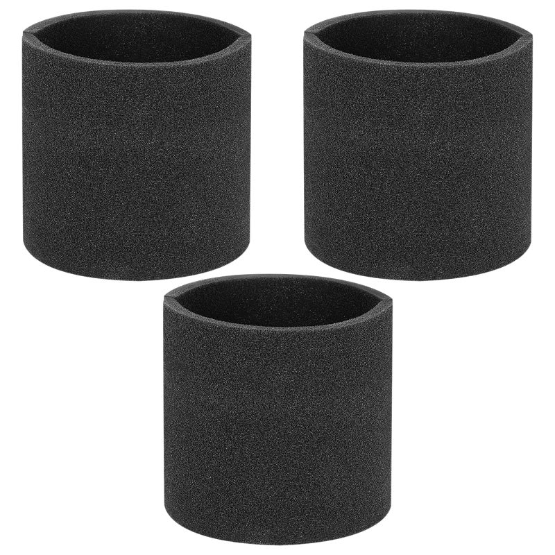 3 Pack 90585 Foam Sleeve VF2001 Foam Replacements Filters Compatible with Most ShopVac WetDry Vacuum Cleaners 5 Gallon and Above Vacmaster Genie Shop Vacuum Cleaner Replace Parts 9058500