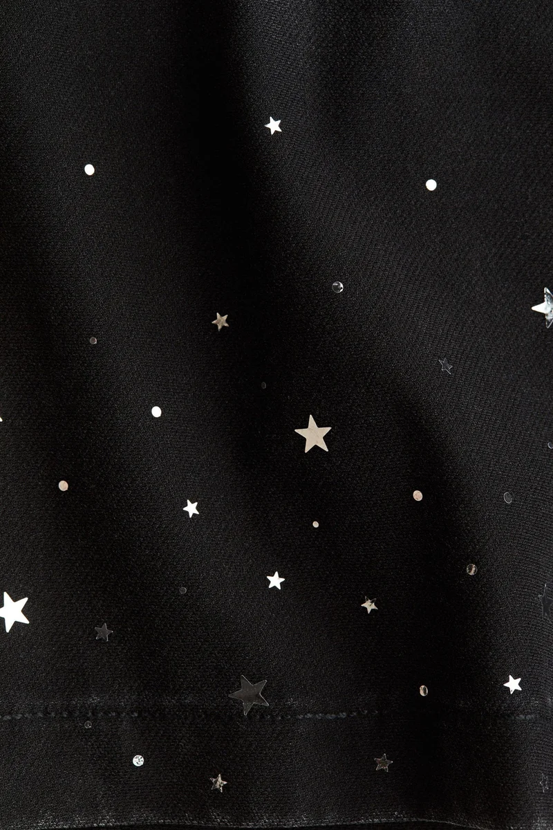 H&M Wide denim-look trousers