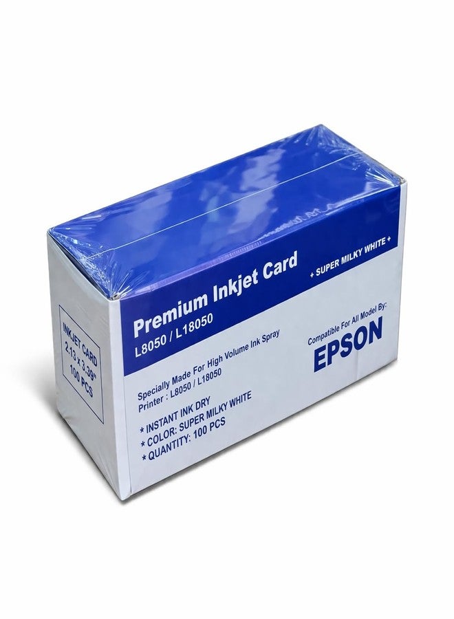 GMP INKJET 800 MICRON PVC CARD for Epson L805, L18050, L850, L8050, 100 PCS pack - Image 1