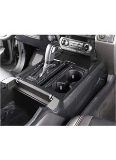 Keptrim For F150 Abs Carbon Fiber Center Console Gear Shift Cup Holder Trim For 2015 2016 2017 2018 2019 2020 Ford F150  2Pieces  - Image 2