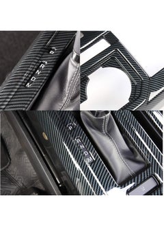 Keptrim For F150 Abs Carbon Fiber Center Console Gear Shift Cup Holder Trim For 2015 2016 2017 2018 2019 2020 Ford F150  2Pieces  - Image 3
