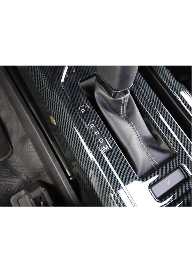Keptrim For F150 Abs Carbon Fiber Center Console Gear Shift Cup Holder Trim For 2015 2016 2017 2018 2019 2020 Ford F150  2Pieces  - Image 4