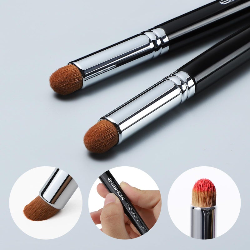 EIGSHOW Lip Brush, EIGSHOW Lip Smudge Brush Round head for Gloss Lipstick, Multi-purpose Makeup Blending Applicator, Reusable (L307) - Image 4