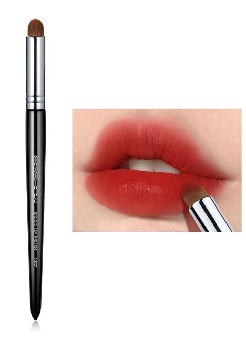 Lip Brush, EIGSHOW Lip Smudge Brush Round head for Gloss Lipstick, Multi-purpose Makeup Blending Applicator, Reusable - Black
