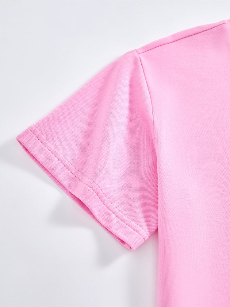 بالابالا طقم من قطعتين - تيشيرت وشورت بلون موحد للجنسين - Image 3