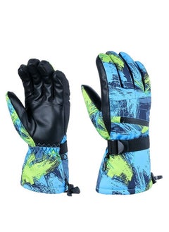 SYOSI Snow Ski Gloves Waterproof Windproof Winter Thermal Outdoor Warm Mittens Touch Screen Full-Finger Cold Weather Hand for Skiing Driving Running Motorcycle Cycli Men Women L 