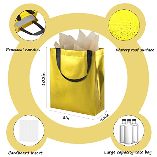 BLEWINDZ Colorful Gift Bags with Tissues – 12PCS Reusable Gift Bags Medium Size - Ideal for Goodie Bag, Birthday, Shopping, Party Favor Bag - Image 4