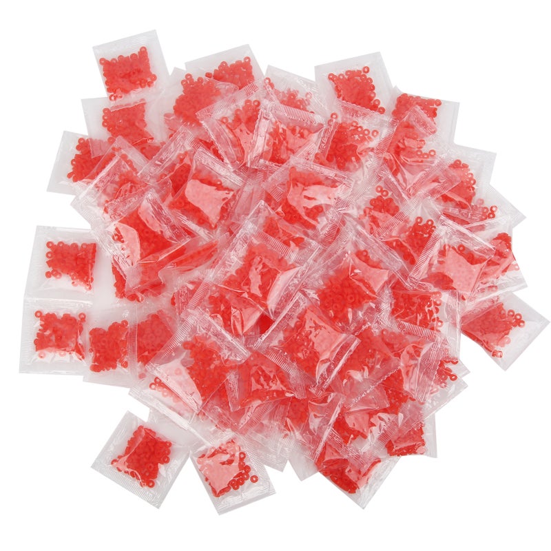 100 Bags Rubber Bands Fishing Pellet Bait Bands Match Coarse Fishing Terminal Tackle3x1mm - Image 1