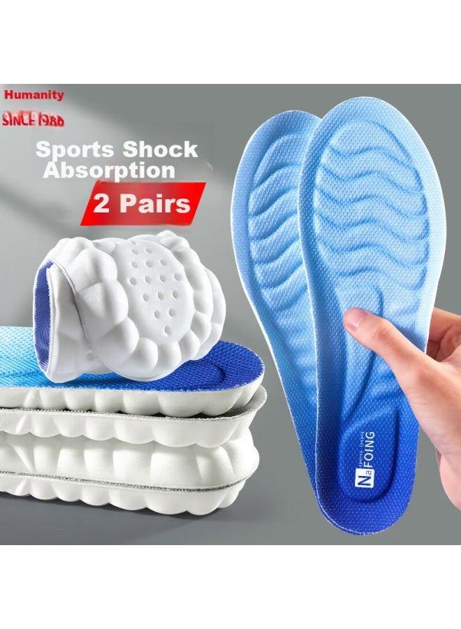 RENBEN (Renben) 2 Pairs Of Sports Insoles For Men And Women, Soft And Shock Absorbing, Odor-Resistant And Breathable, Suitable For Long-Standing Military Training, Model 6030, Size 35-36 - Image 1