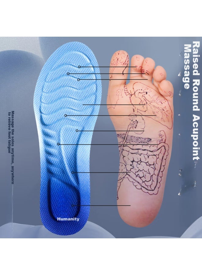 RENBEN (Renben) 2 Pairs Of Sports Insoles For Men And Women, Soft And Shock Absorbing, Odor-Resistant And Breathable, Suitable For Long-Standing Military Training, Model 6030, Size 35-36 - Image 2