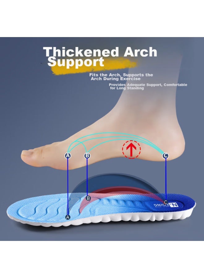 RENBEN (Renben) 2 Pairs Of Sports Insoles For Men And Women, Soft And Shock Absorbing, Odor-Resistant And Breathable, Suitable For Long-Standing Military Training, Model 6030, Size 35-36 - Image 4