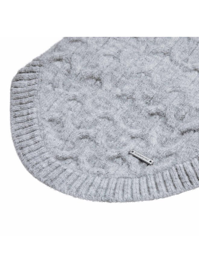 Blueberry Pet Blueberry Pet Dog Sweater - Classic Fuzzy Knit Pullover, Heather Grey Christmas Sweater, Small Dog Clothes, Fleece Dog Sweater, Sweater Vest, Dog Pajamas & Accessories, 10" Back Length  - Image 5