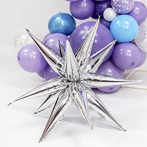 Atpata Funky Disco Theme Dance Party Foil Balloons for Disco theme Decoration (Disco Party Combo - Silver) - Image 5