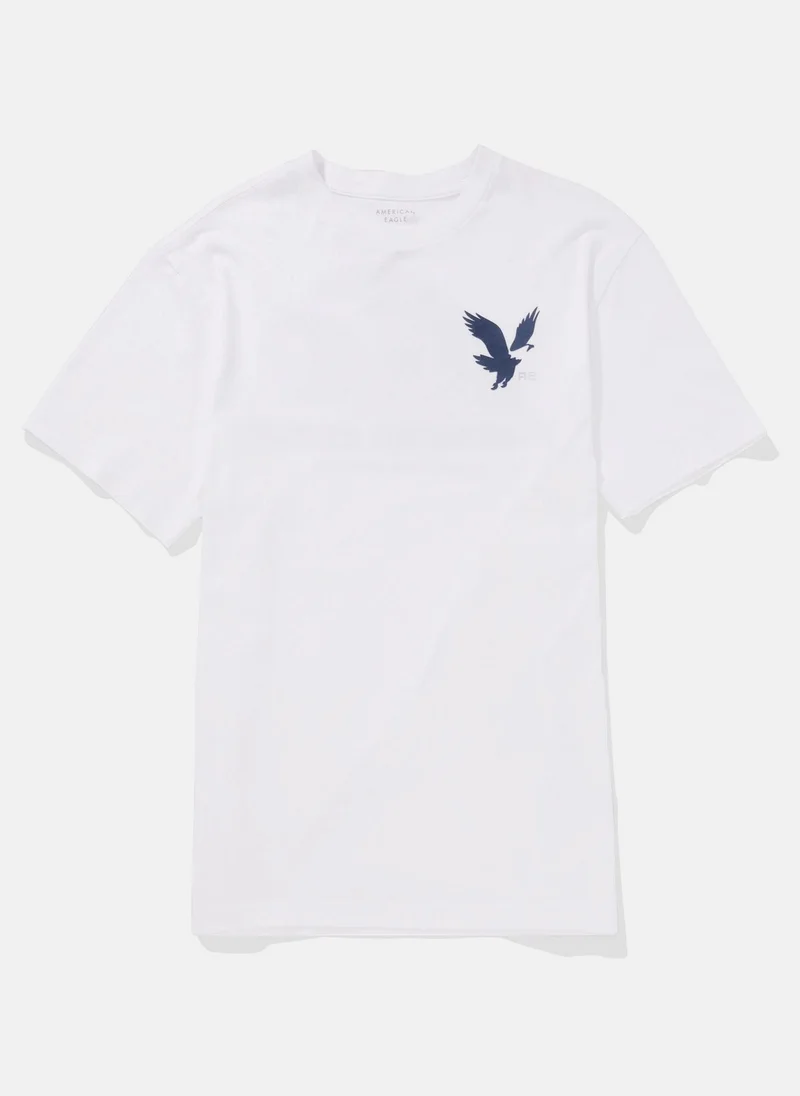 American Eagle Logo Graphic Crew Neck T-Shirt