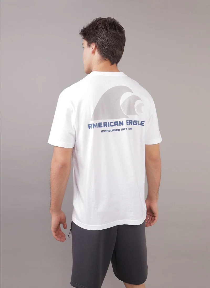American Eagle Logo Graphic Crew Neck T-Shirt