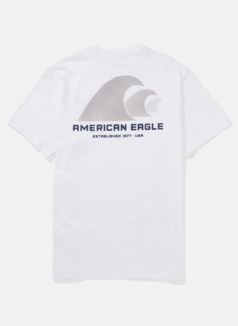 American Eagle Logo Graphic Crew Neck T-Shirt