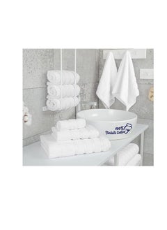 Safi Plus Towel Set 3 Piece Luxury Hotel Quality 600 GSM 100% Genuine Combed Cotton, Super Soft & Absorbent Family Bath Towels -  1 Bath Towel, 1 Hand Towel, 1 Washcloth - Bright White  - Image 2
