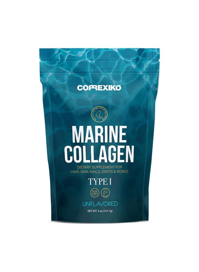 CORREXIKO Marine Collagen Powder Supplement Unflavored - 10,000mg Double Hydrolyzed Collagen Peptides per Serving - Formulated for Maximum Absorption - Hair, Skin & Nails - 5oz, 14 Servings - Image 1