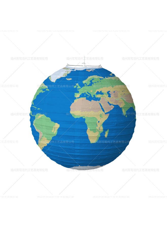 نيك فانوس ورق السماء المرصع بالنجوم - إكسسوارات زينة حفلات أعياد الميلاد لرياض الأطفال - فانوس كروي قابل للطي والتركيب الذاتي - Image 1