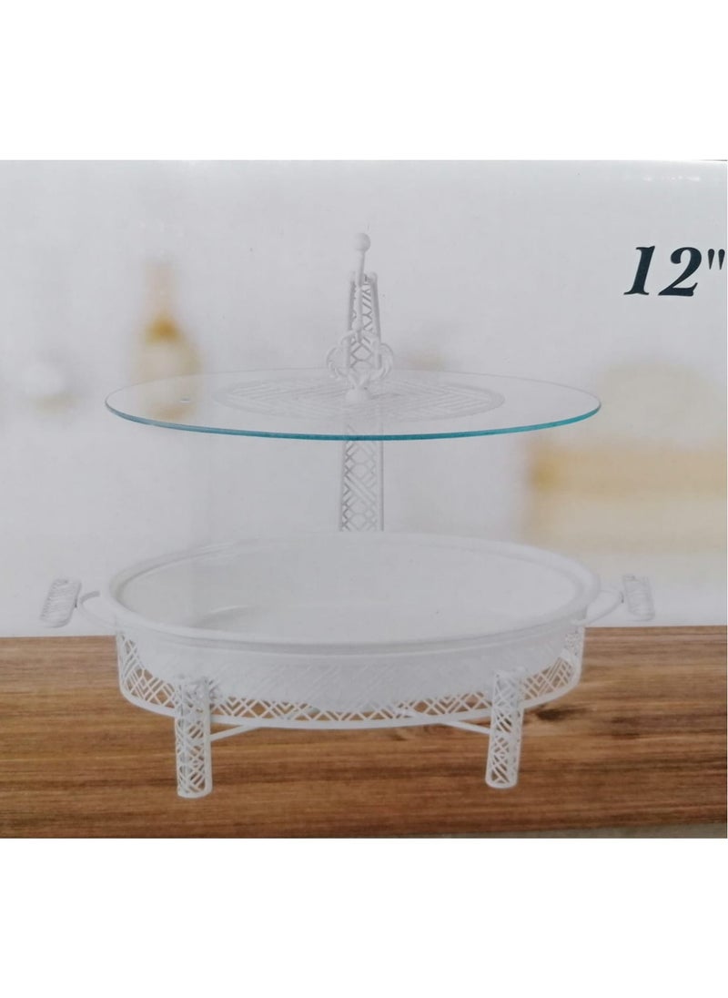 MARS Q Buffet heater for heating food, with a modern design, White  - Image 5