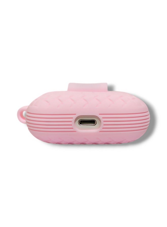 AirPods Pro Silicone Case with Stylish Ribbed Design - Pink  - Image 3