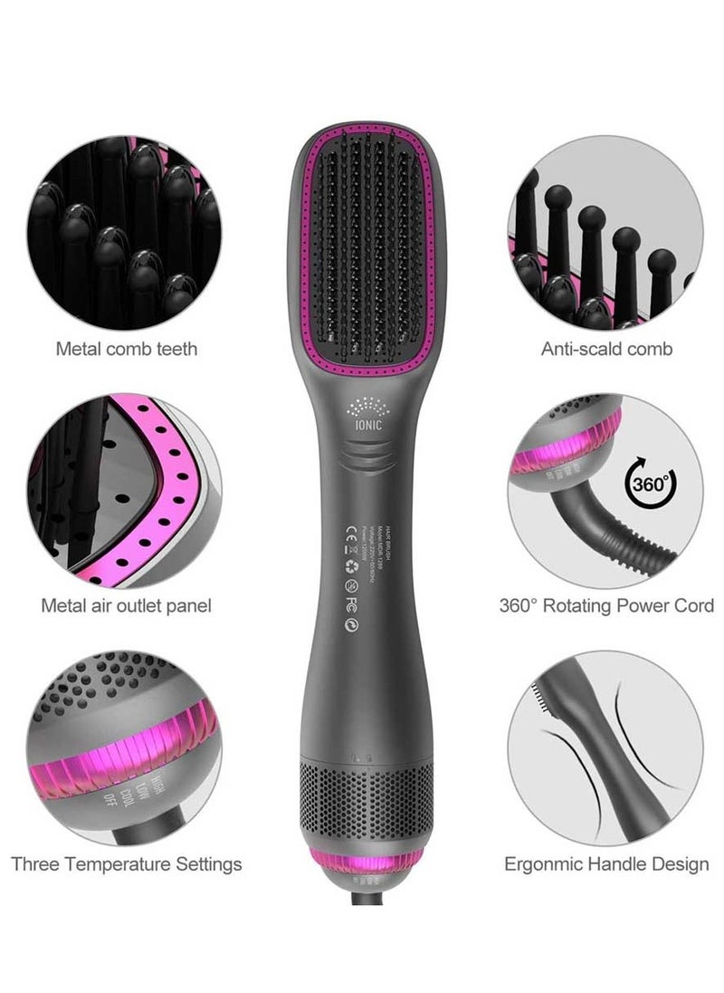Generic - 3 in 1 Hair Dryer Brush and Styler, Professional Negative Ions Hot Air Brush, Blow Dryer Comb, Suitable for Straight and Curly Hair, Achieve Salon Styling Volume Blow Dryer Brush Hair Styler - Image 1