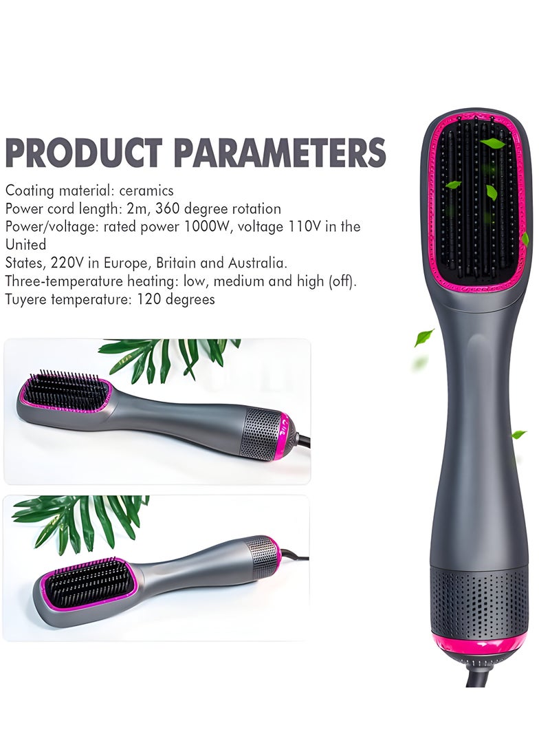 Generic - 3 in 1 Hair Dryer Brush and Styler, Professional Negative Ions Hot Air Brush, Blow Dryer Comb, Suitable for Straight and Curly Hair, Achieve Salon Styling Volume Blow Dryer Brush Hair Styler - Image 1