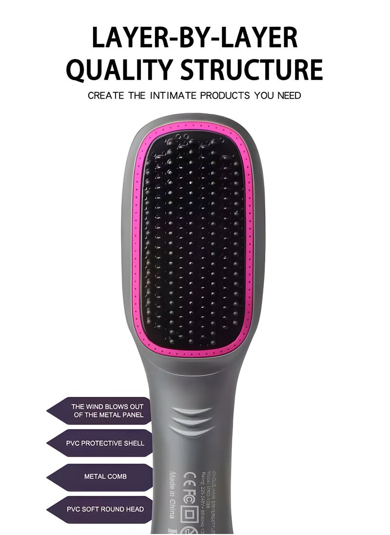 Generic - 3 in 1 Hair Dryer Brush and Styler, Professional Negative Ions Hot Air Brush, Blow Dryer Comb, Suitable for Straight and Curly Hair, Achieve Salon Styling Volume Blow Dryer Brush Hair Styler - Image 1
