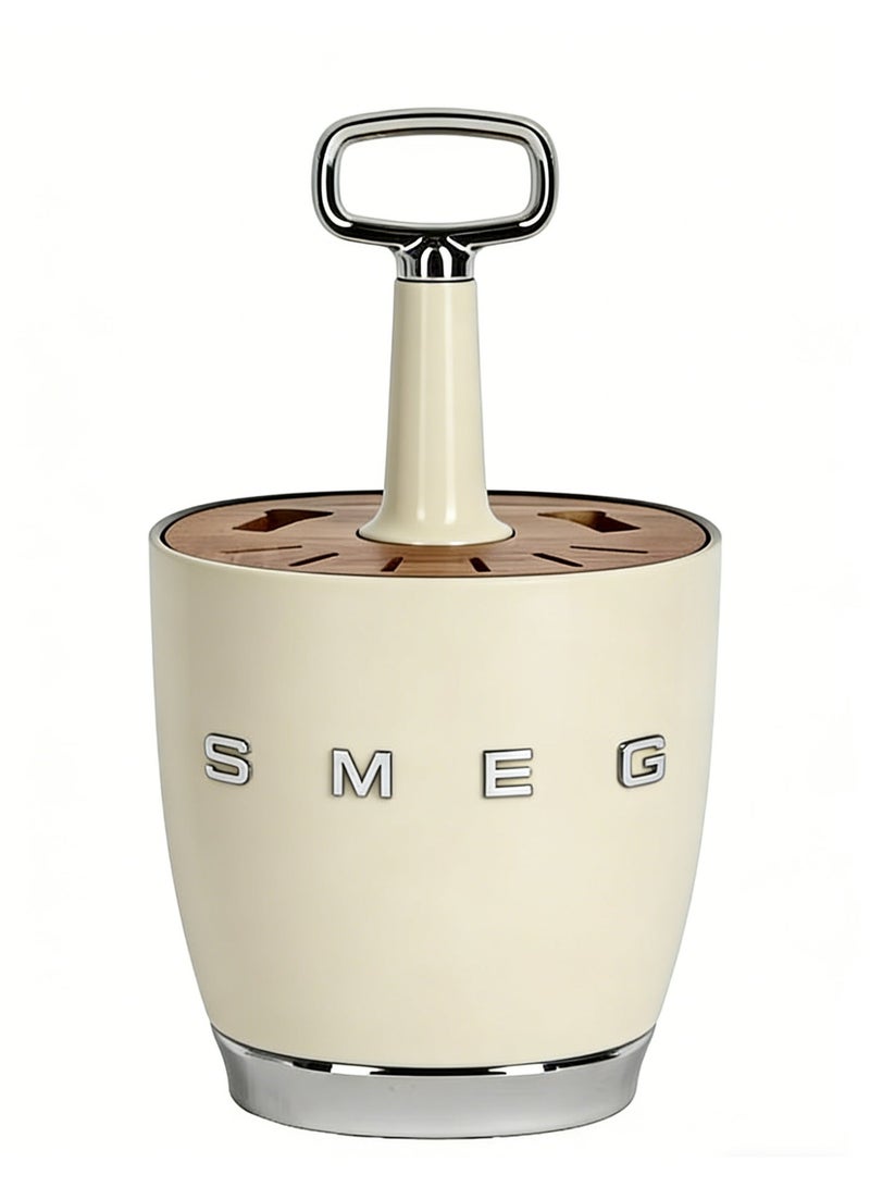 Smeg Classic 50s retro style aesthetics. The base of the dish storage rack, knives, forks, spoons and the base of the dish storage rack - Image 1