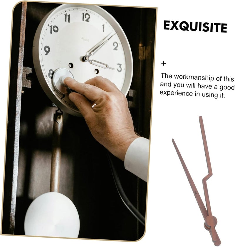 Unomor 5sets Wooden Clock Hands for Clock Repair Artistic Copper Sleeves Precise Timekeeping for Home Office and School Decor - Image 4